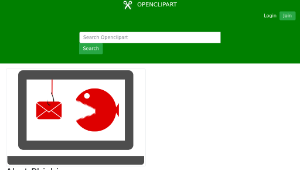 openclipart圖庫：Alert Phishing縮圖