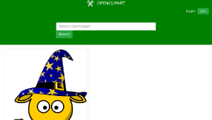 openclipart圖庫：Giraffe Magician縮圖