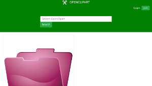 openclipart圖庫：Fucsia Folder縮圖