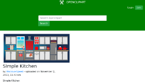 openclipart圖庫：SImple Kitchen縮圖