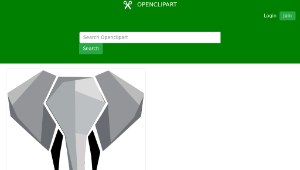 openclipart圖庫：Elephant Head縮圖