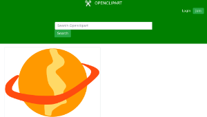 openclipart圖庫：Orange Planet-資源代表圖