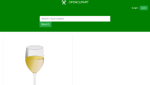 openclipart圖庫：Wine glass-資源代表圖