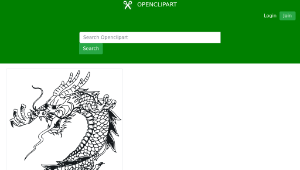openclipart圖庫：Dragon Vector Art 1 w/o text-資源代表圖