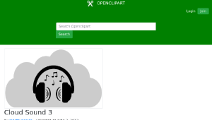 openclipart圖庫：Cloud Sound 3縮圖