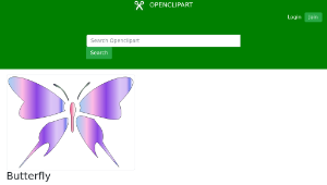 openclipart圖庫：Butterfly縮圖