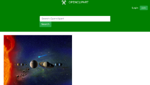openclipart圖庫：Gorgeous Solar System Art-資源代表圖