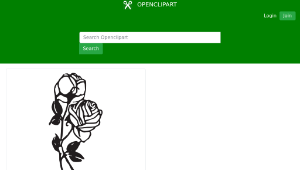 openclipart圖庫：Two Roses-資源代表圖