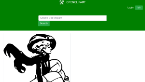 openclipart圖庫：Lady shopping with wreath 縮圖