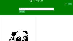 openclipart圖庫：panda01縮圖