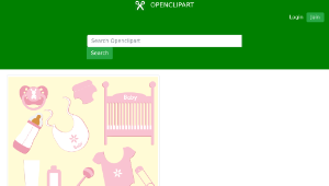 openclipart圖庫：Baby Girl Accessories縮圖