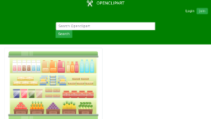 openclipart圖庫：Supermarket Chiller-資源代表圖