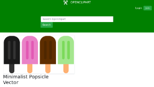 openclipart圖庫：Minimalist Popsicle Vector-資源代表圖