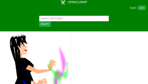 openclipart圖庫：Witch with cauldron-資源代表圖