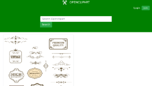 openclipart圖庫：Vintage text box and dividers-資源代表圖