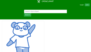 openclipart圖庫：Happy Panda縮圖