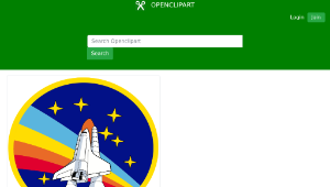 openclipart圖庫：Rainbow Rocket! - shuttle-資源代表圖