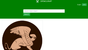 openclipart圖庫：Greek Sphinx縮圖
