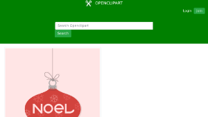 openclipart圖庫：Noel Christmas Ornament 縮圖