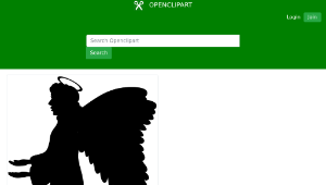 openclipart圖庫：Angel's Silhouette縮圖