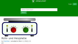 openclipart圖庫：Rühr- und Heizplatte-資源代表圖