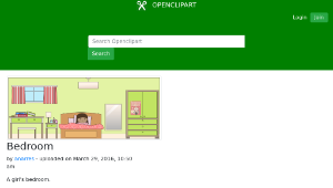 openclipart圖庫：Bedroom-資源代表圖