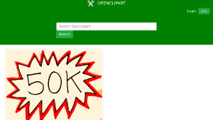 openclipart圖庫：Openclipart hits 50K!縮圖
