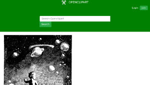 openclipart圖庫：Baby and the Universe-資源代表圖