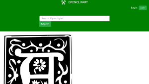 openclipart圖庫：Decorative Letter Set-資源代表圖