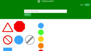 openclipart圖庫：Template of road signs (shapes and colors)-資源代表圖