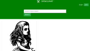 openclipart圖庫：Alice (in wonderland)