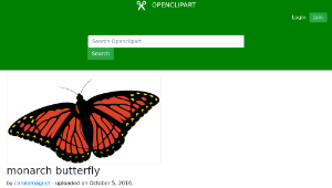 openclipart圖庫：monarch butterfly-資源代表圖