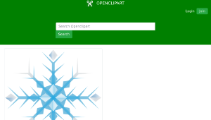 openclipart圖庫：Raseone Snowflake 1縮圖