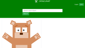 openclipart圖庫：Square animal cartoon bear-資源代表圖