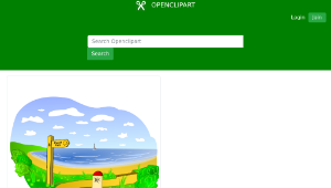 openclipart圖庫：Coastal Landscape Scene-資源代表圖