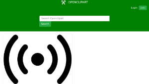 openclipart圖庫：Stereo Audio Sound Signal Round縮圖