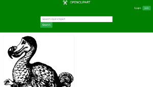 openclipart圖庫：The Dodo from Alice in Wonderland縮圖