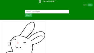 openclipart圖庫：white rabbit-資源代表圖