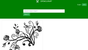 openclipart圖庫：Rose Floral Flourish 14-資源代表圖