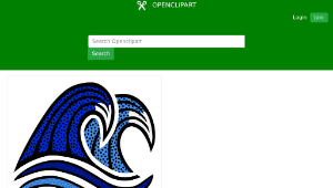 openclipart圖庫：waves - coloured縮圖