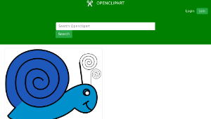 openclipart圖庫：Snail Doodle-資源代表圖