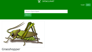 openclipart圖庫：Grasshopper-資源代表圖