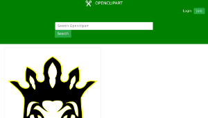 openclipart圖庫：The Lion as a King-資源代表圖