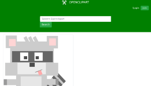 openclipart圖庫：Square animal cartoon raccoon-資源代表圖