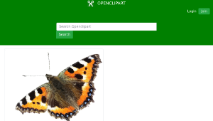 openclipart圖庫：Nymphalis urticae-資源代表圖