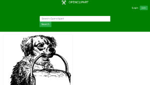 openclipart圖庫：Vintage Dog Sign-資源代表圖