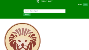 openclipart圖庫：Star Sign Lion