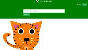 openclipart圖庫：Chinese zodiac tiger