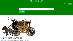 openclipart圖庫：Fairy Tale Carriage-資源代表圖
