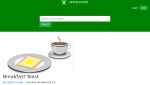 openclipart圖庫：Breakfast Toast
